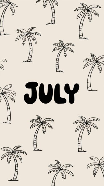 Palm Trees July wallpaper for phone