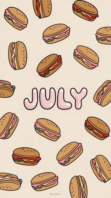 Sandwich July wallpaper for phone