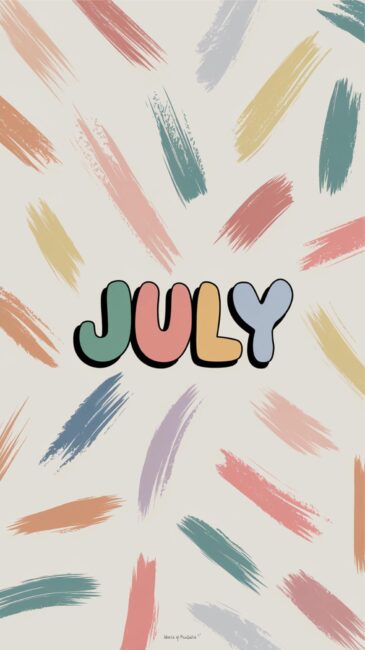 Simple Brush Stroke Summer Wallpaper