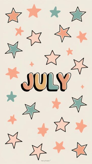 Stars July wallpaper for phone