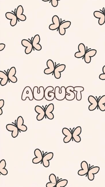 August Butterfly phone wallpapers
