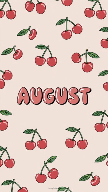 August Cherry Phone Wallpapers