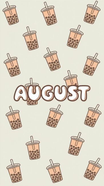 Boba Tea August Summer Wallpapers