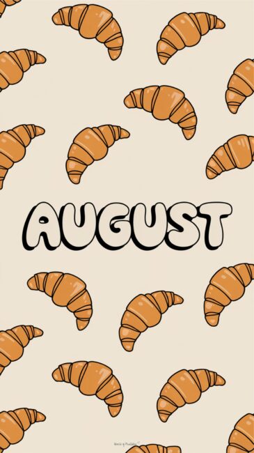 Croissant August phone wallpapers