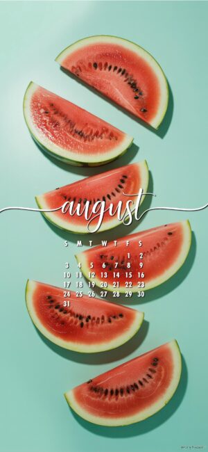Fruity-clean-august-calendar-phone-wallpaper