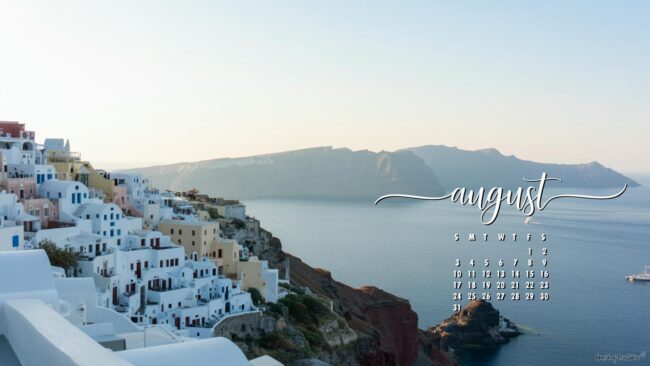 Greece-august-calendar-wallpaper
