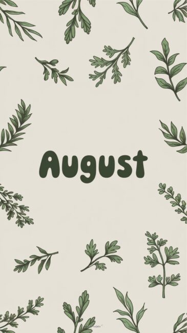 Herbs August phone wallpapers