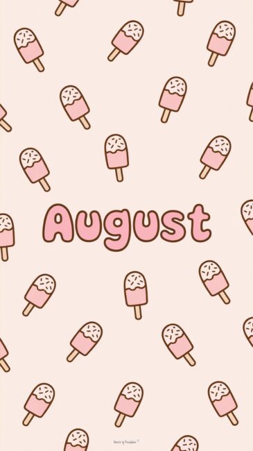Ice Cream August Summer Vibes Phone Backgrounds