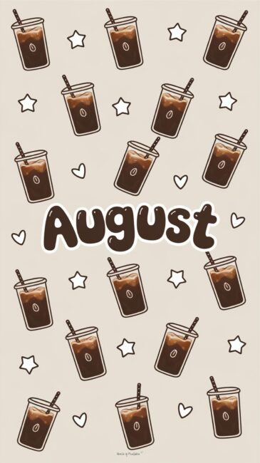 Iced Coffee August Vibes Wallpapers