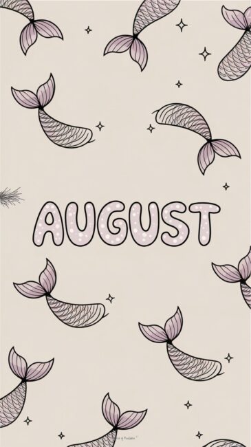 Mermaid August Coastal Wallpapers