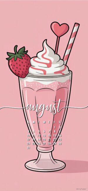 Milkshake-pink-august-lockscreen-calendar