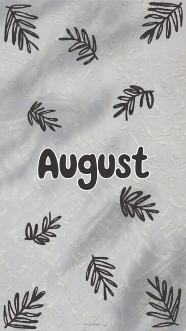 Minimalist August Nature Phone Wallpapers