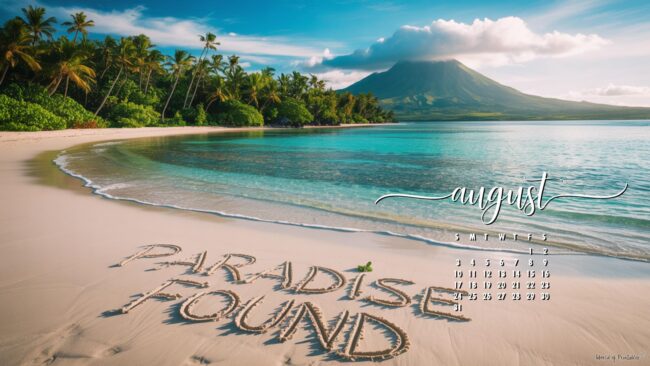 Paradise-desktop-wallpaper-august-2025-calendar