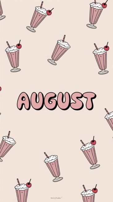 Strawberry Milkshake August phone wallpapers