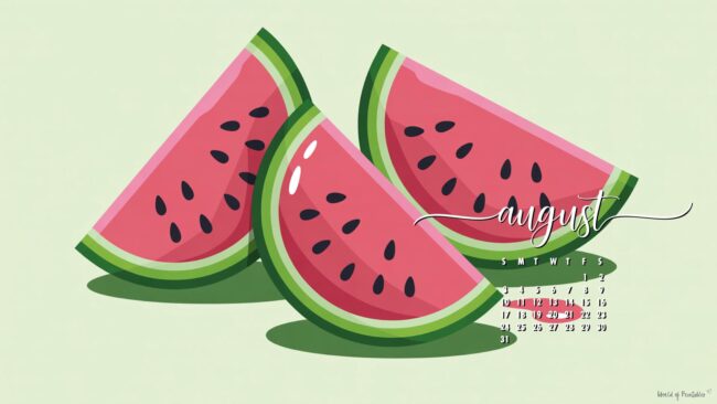 Watermelon-august-wallpaper-with-calendar-for-computer