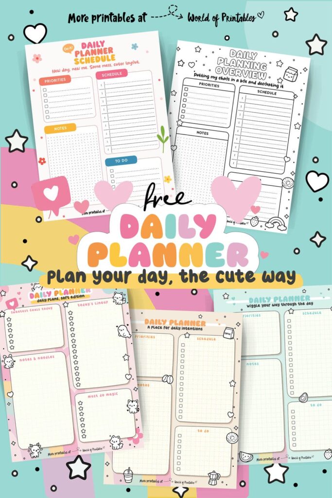 Daily Planner Pinterest