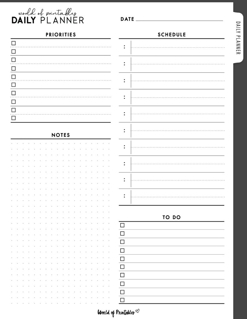 Printable Daily Planner 02