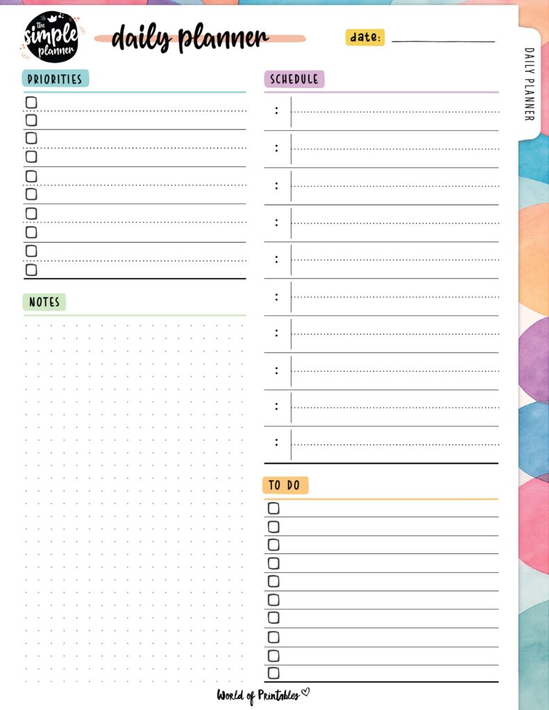 Printable Daily Planner 04