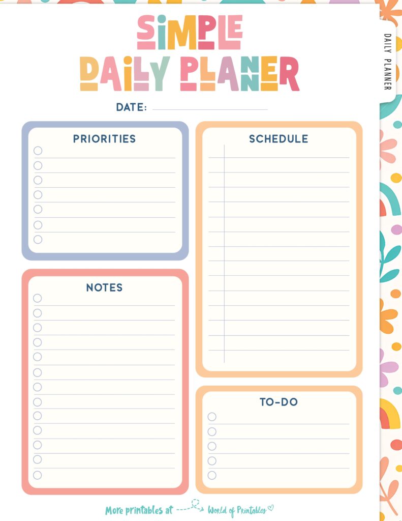 Printable Daily Planner 05