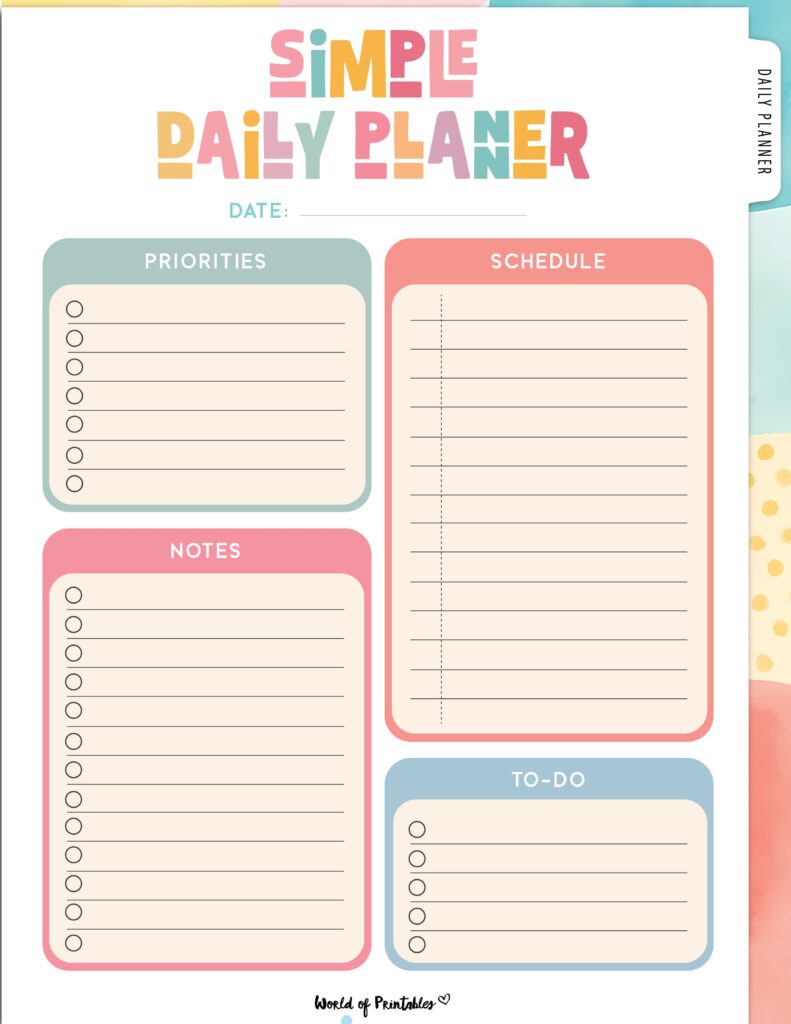 Printable Daily Planner 06