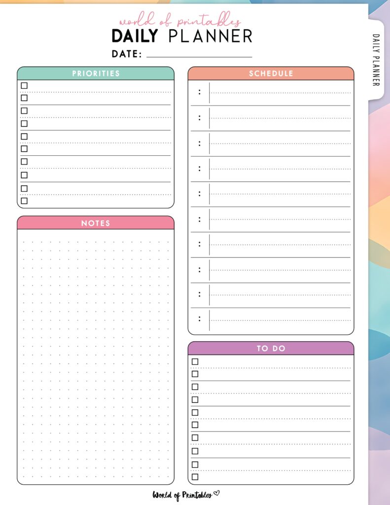 Printable Daily Planner 11