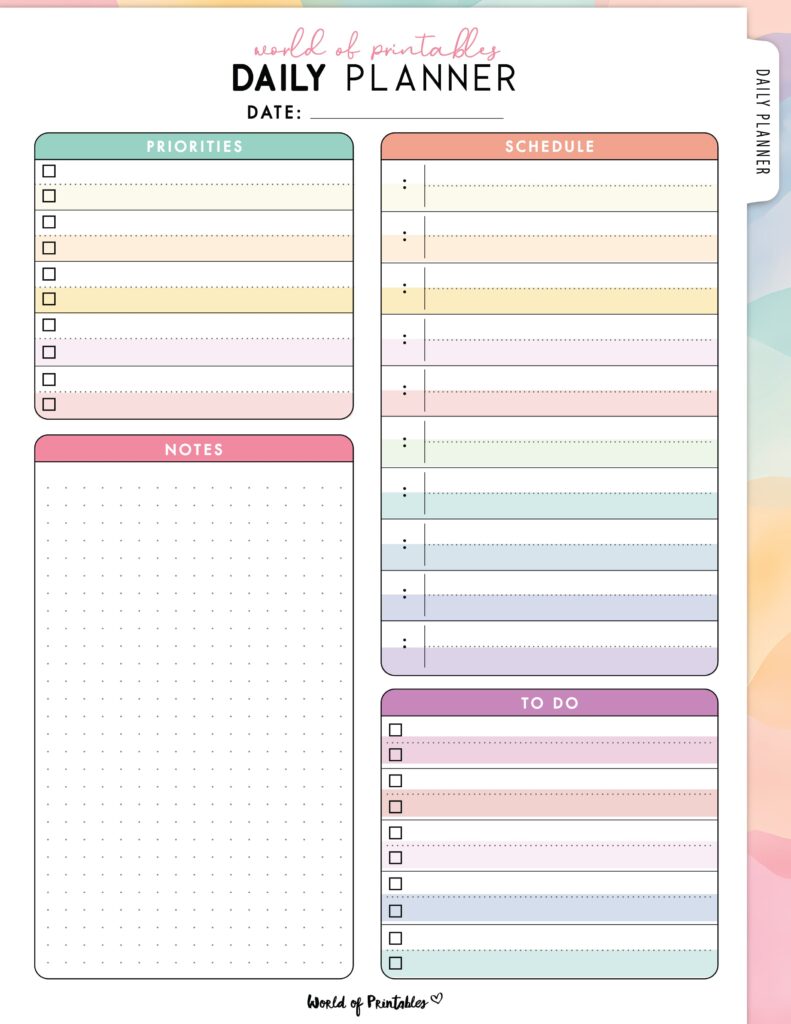 Printable Daily Planner 13