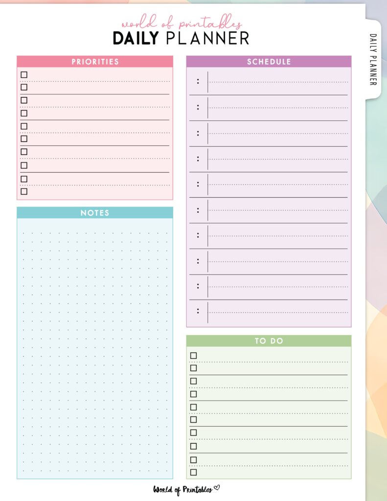 Printable Daily Planner 14