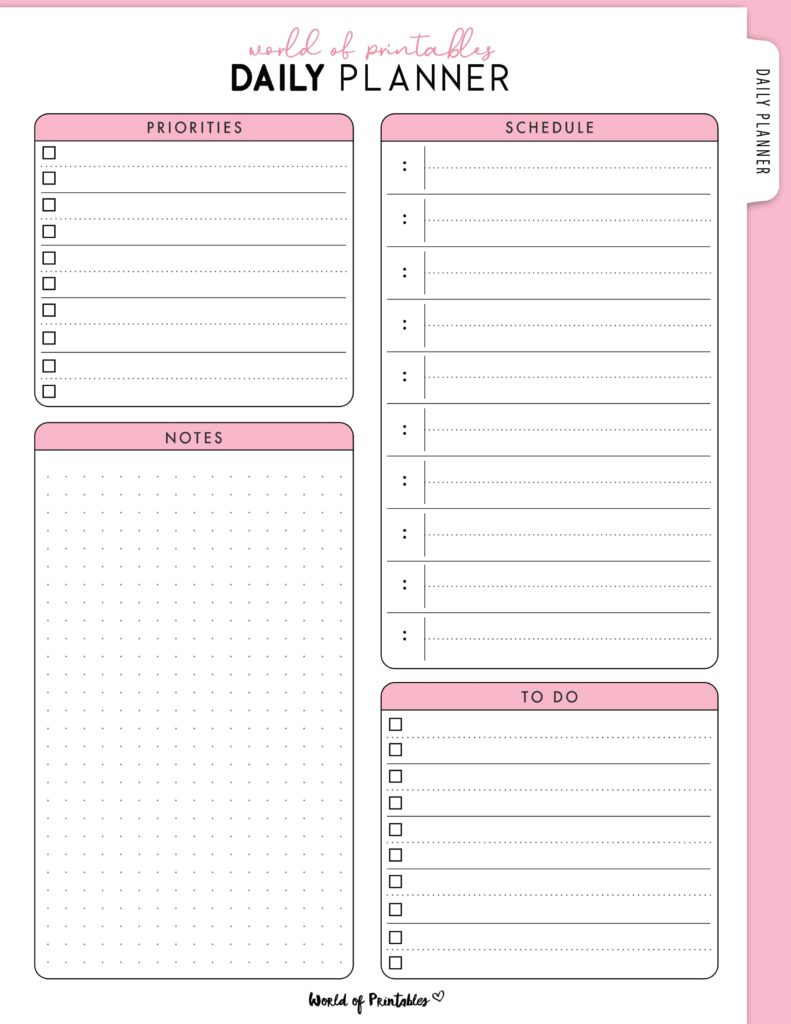 Printable Daily Planner 15