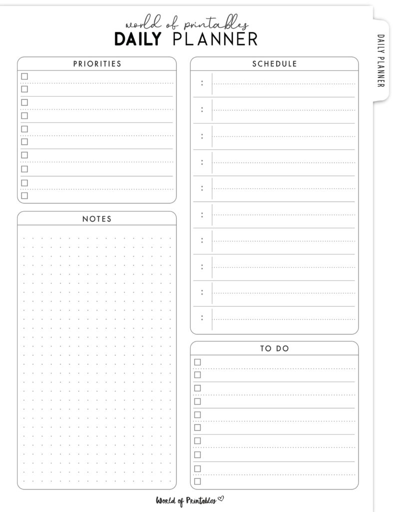 Printable Daily Planner 17