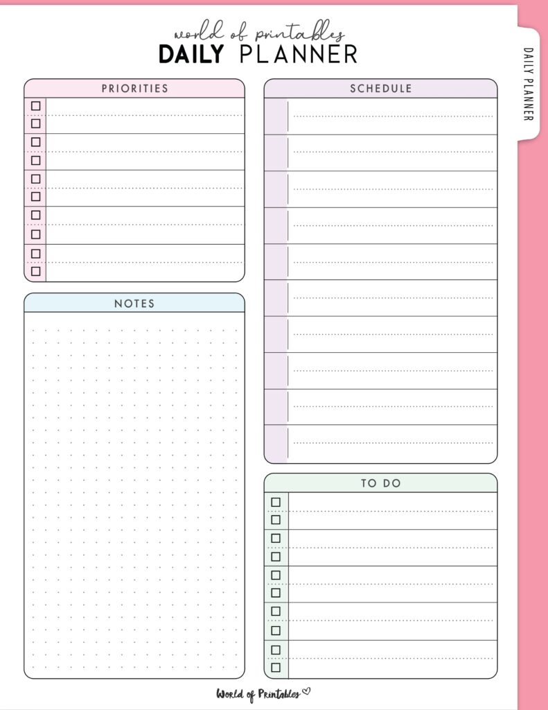 Printable Daily Planner 20