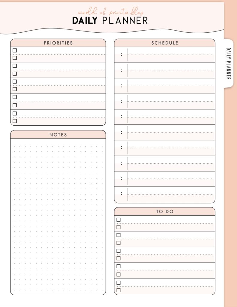 Printable Daily Planner 21