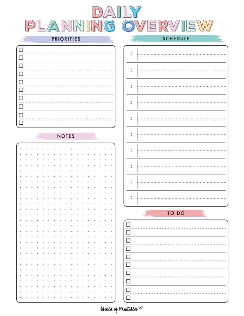 Printable Daily Planner 26