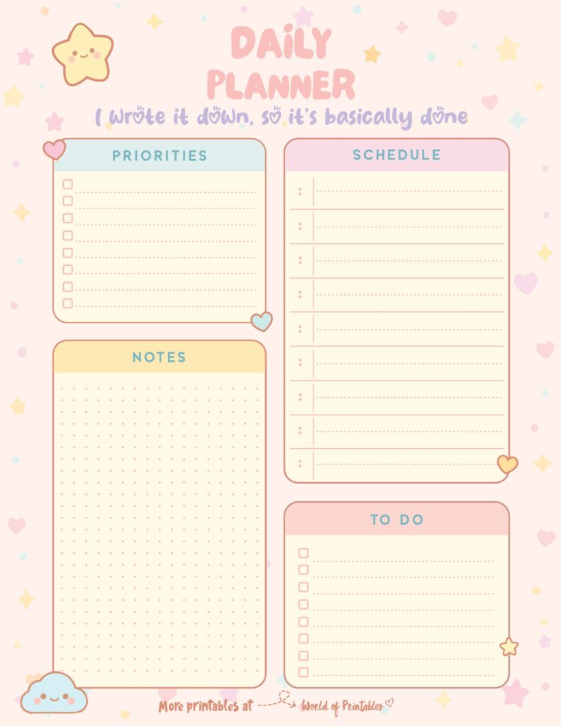 Printable Daily Planner 29