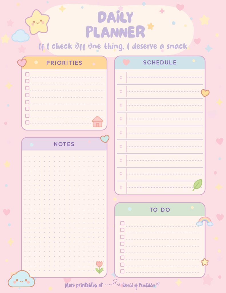 Printable Daily Planner 30