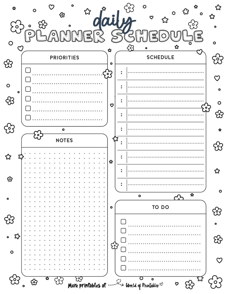 Printable Daily Planner 39