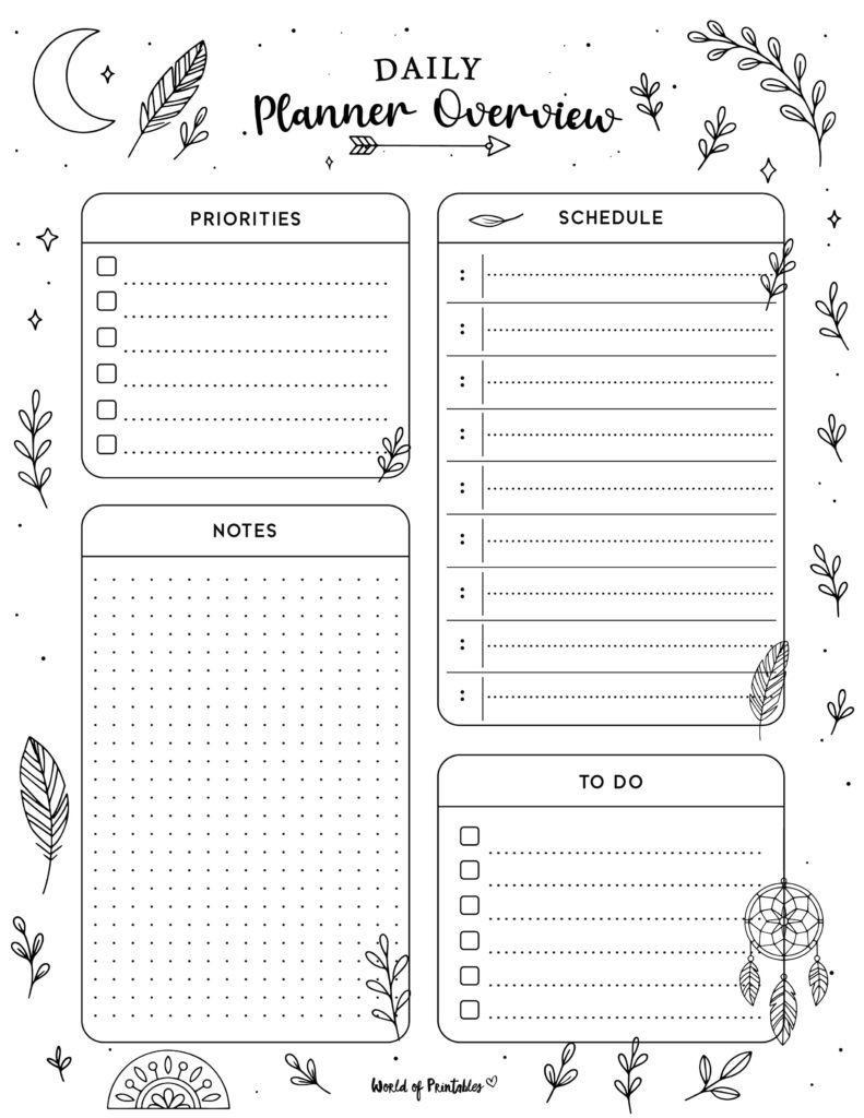 Printable Daily Planner 40