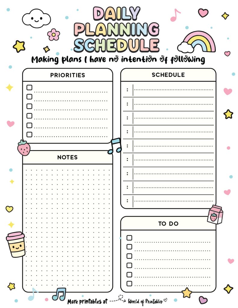 Printable Daily Planner 44