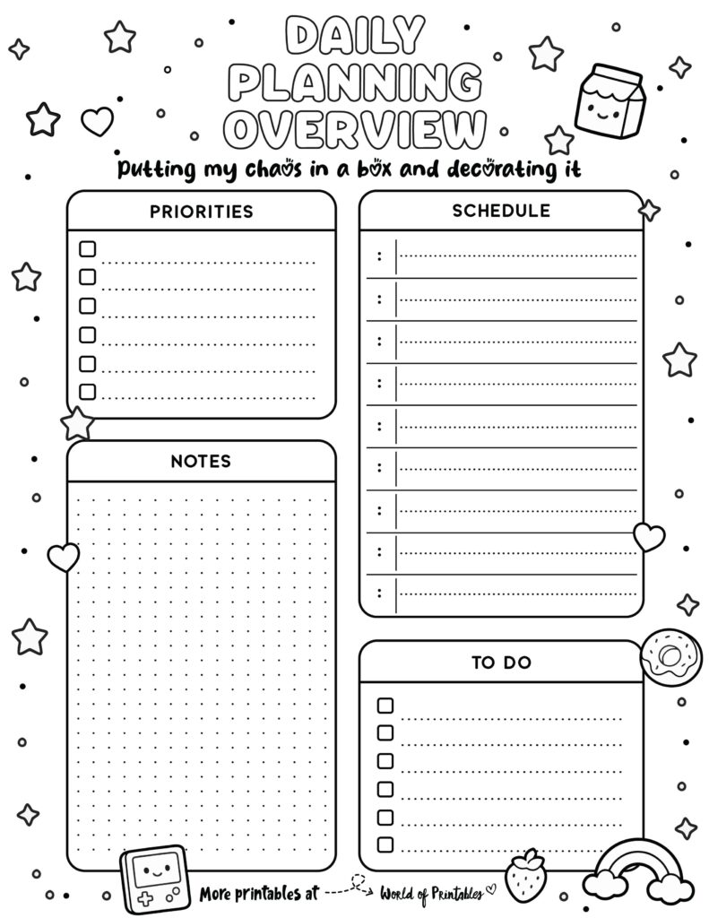 Printable Daily Planner 45