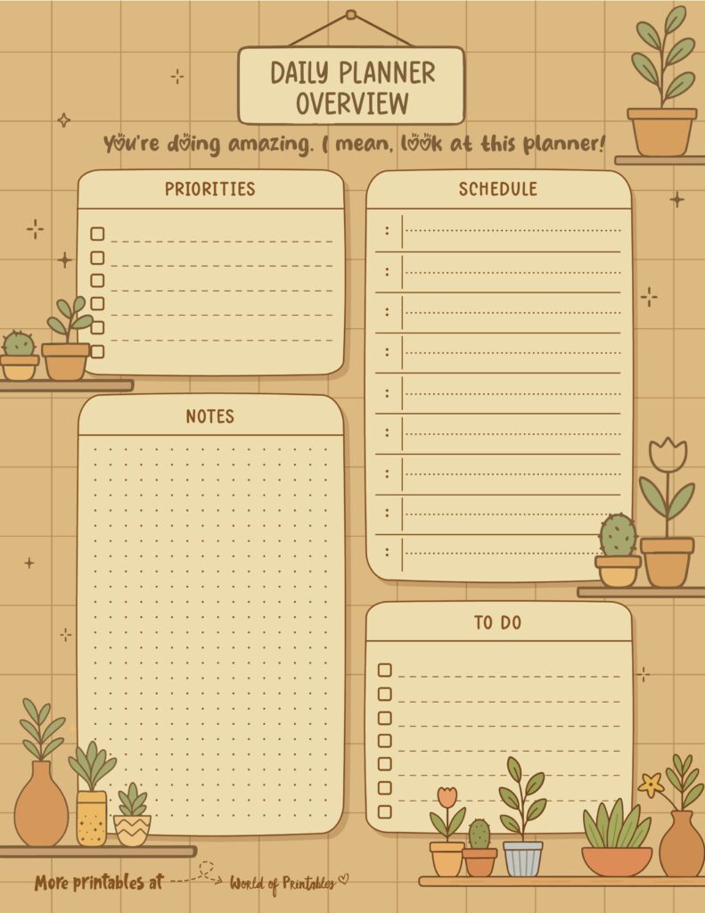 Printable Daily Planner 53