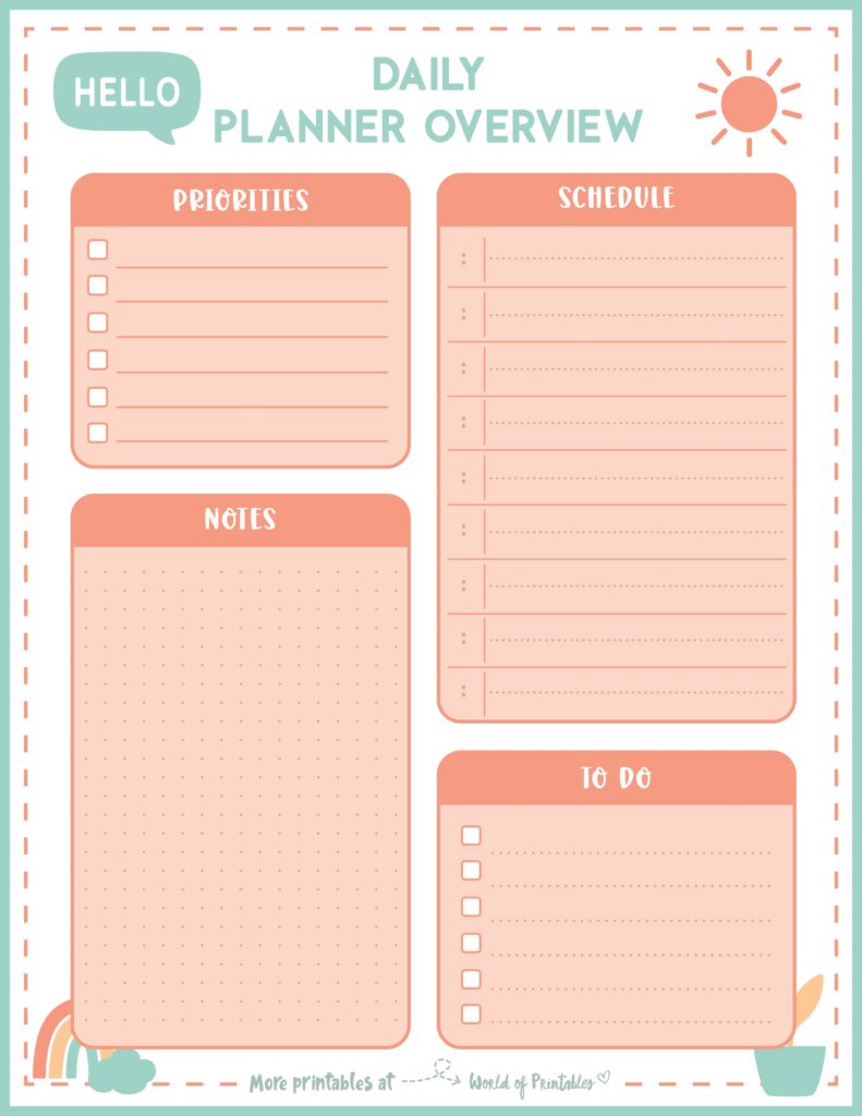 Printable Daily Planner 59