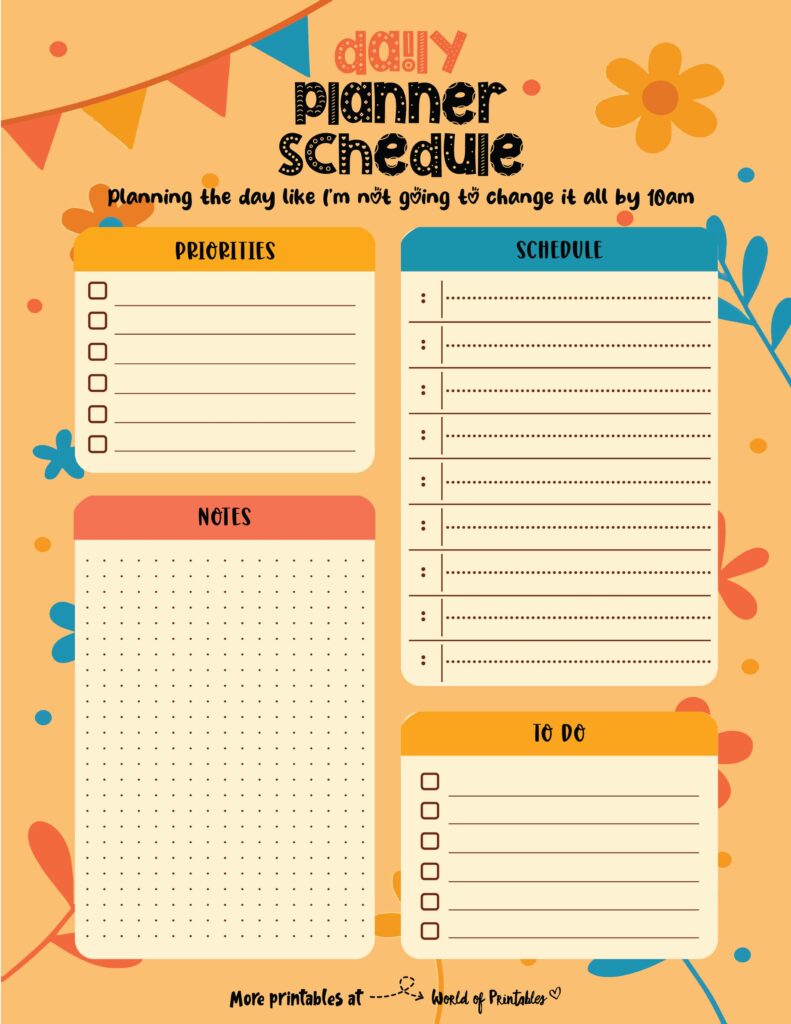 Printable Daily Planner 62