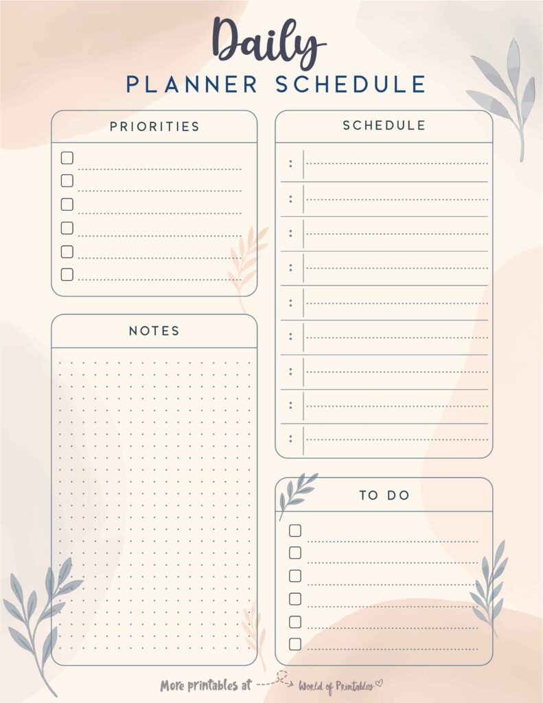 Printable Daily Planner 65