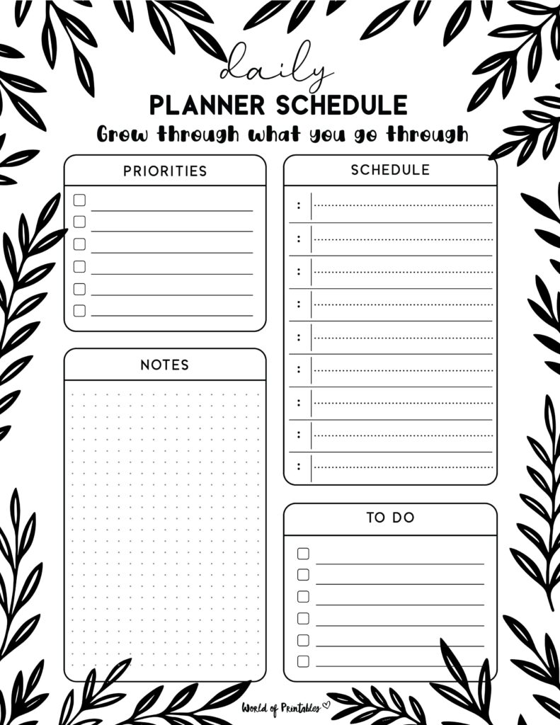 Printable Daily Planner 66