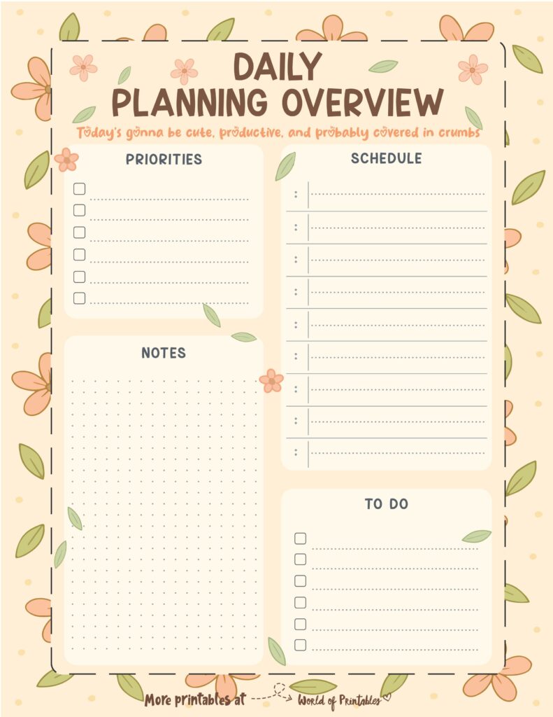Printable Daily Planner 67