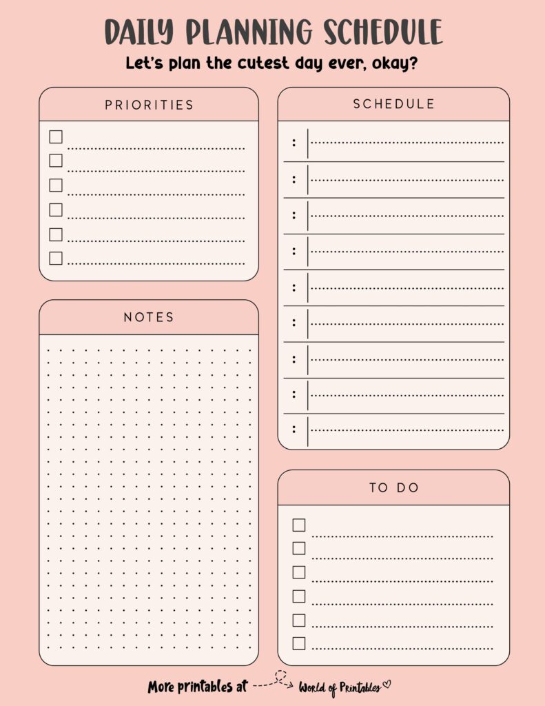 Printable Daily Planner 69