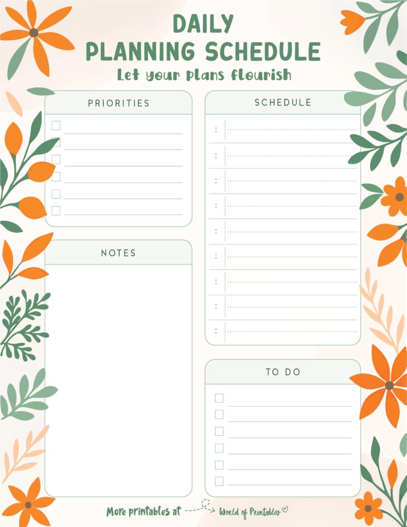 Printable Daily Planner 70