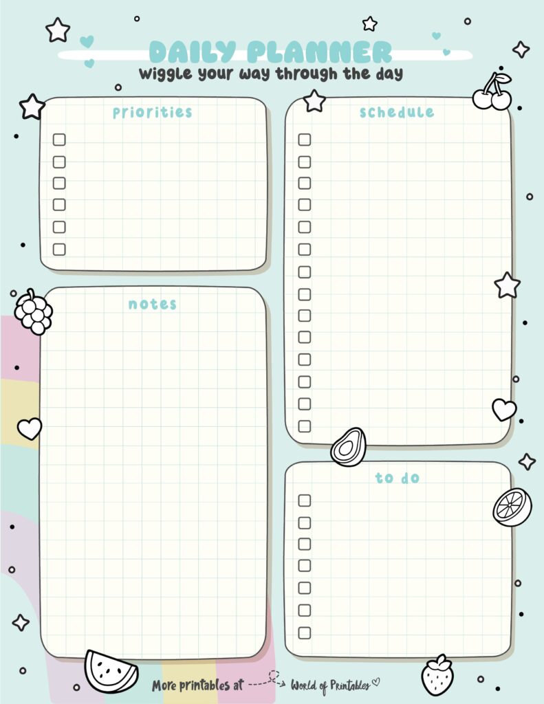 Printable Daily Planner 74
