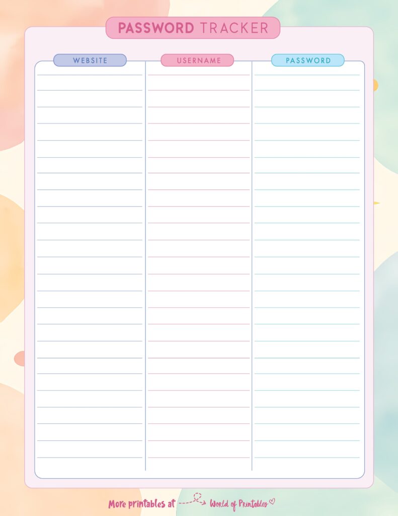 Printable Password Tracker-23