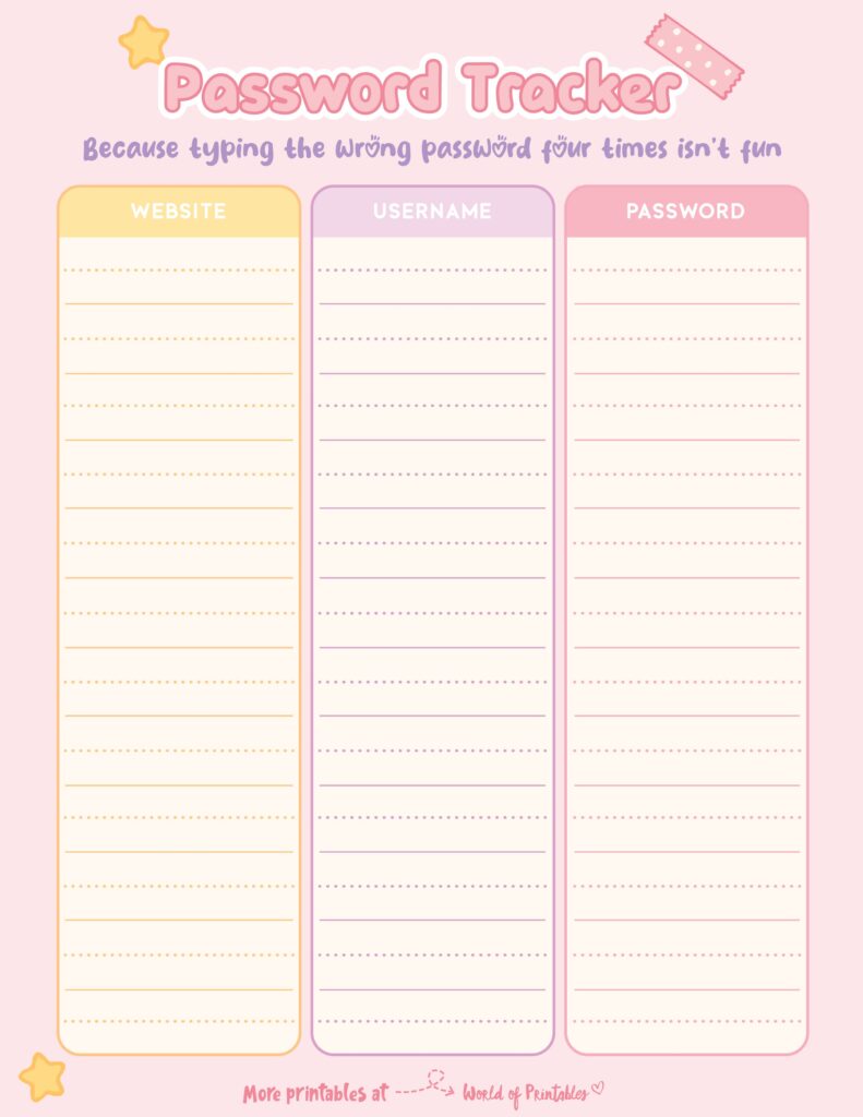 Printable Password Tracker-27