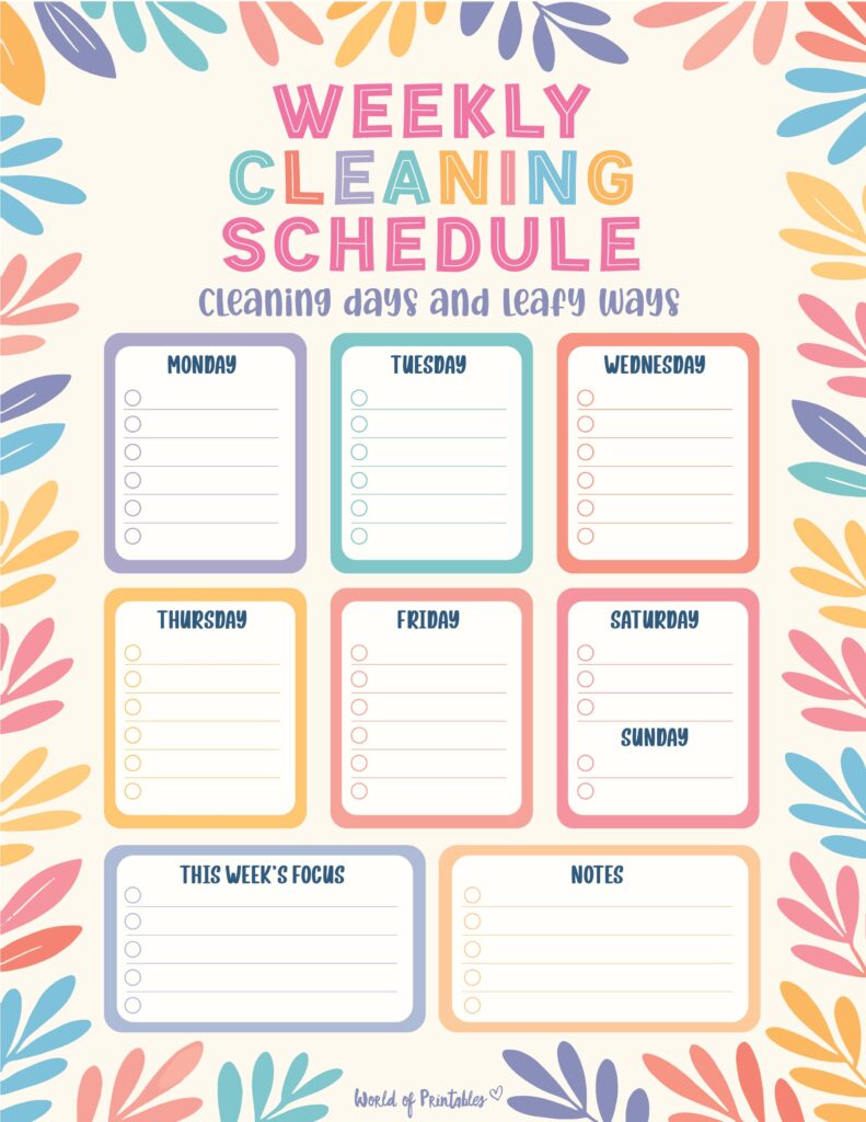 Printable Weekly Cleaning Schedule-03